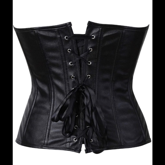 🔥🆕 Sexy Motto Black Corset - Picture 6 of 15